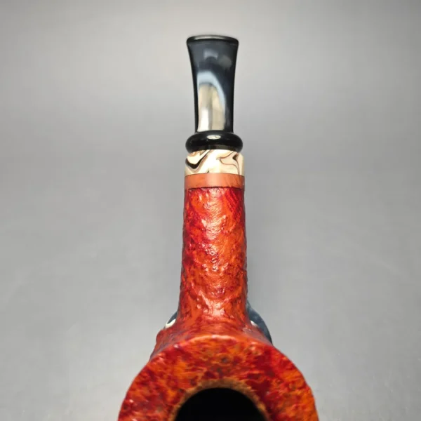 Peder Jeppesen Ida Sandblasted Pot Estate Briar Pipe, Danish Estates - Image 8
