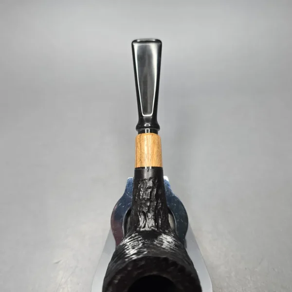 MBSD Briars by Piero Vitale Black Rusticated Billiard with Olivewood (New) - Image 8