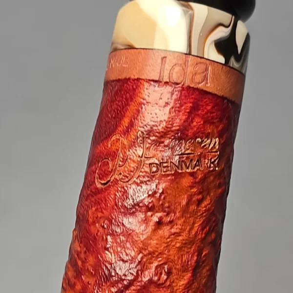 Peder Jeppesen Ida Sandblasted Pot Estate Briar Pipe, Danish Estates - Image 11
