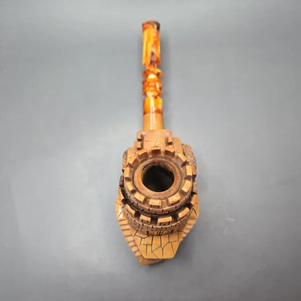 Ismail Baglan Magnum Castle Keep Estate Block Meerschaum Pipe, Turkish Estates - Image 10