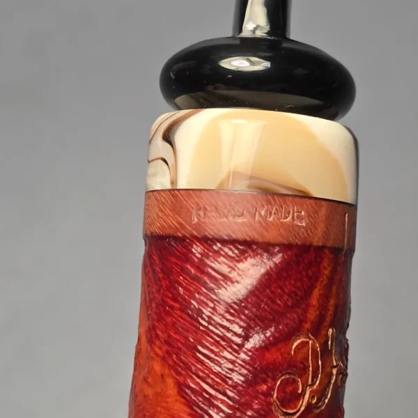 Peder Jeppesen Ida Sandblasted Pot Estate Briar Pipe, Danish Estates - Image 12