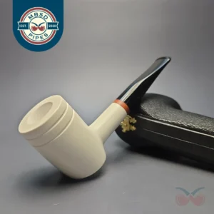 MBSD Meerschaum Deluxe Smooth "Whittler" Poker with Briar-Mortise (New)