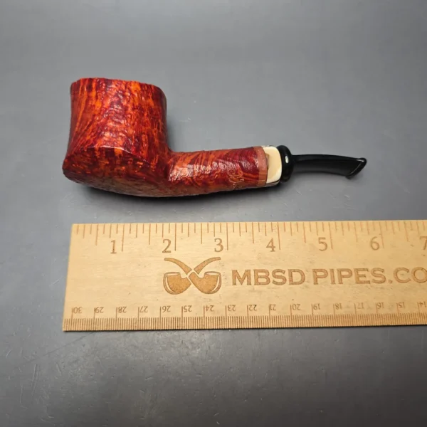 Peder Jeppesen Ida Sandblasted Pot Estate Briar Pipe, Danish Estates - Image 13
