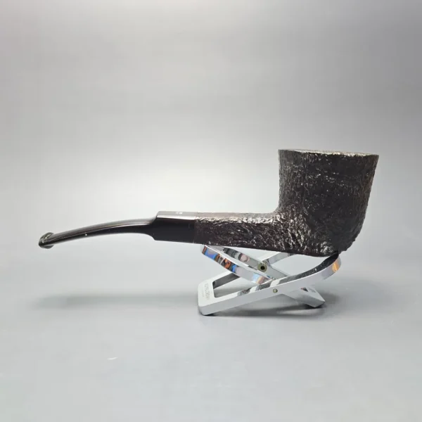 Ben Wade (Peter Wilson) XL Sandblasted Panel Shank Dublin Estate Briar Pipe, Unsmoked - Image 5