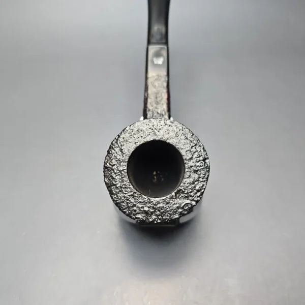 Ben Wade (Peter Wilson) XL Sandblasted Panel Shank Dublin Estate Briar Pipe, Unsmoked - Image 7