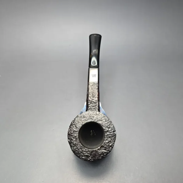 Ben Wade (Peter Wilson) XL Sandblasted Panel Shank Dublin Estate Briar Pipe, Unsmoked - Image 9
