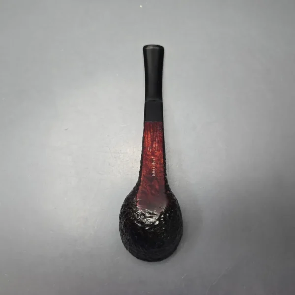 Ben Wade (Peter Wilson) XL Sandblasted Panel Shank Dublin Estate Briar Pipe, Unsmoked - Image 10