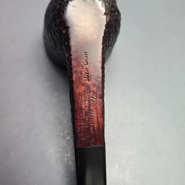 Ben Wade (Peter Wilson) XL Sandblasted Panel Shank Dublin Estate Briar Pipe, Unsmoked - Image 11