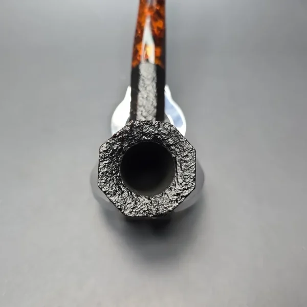 Savinelli Ottagono Long II Sandblasted Panel Dublin Briar Pipe, New, 6mm - Image 7