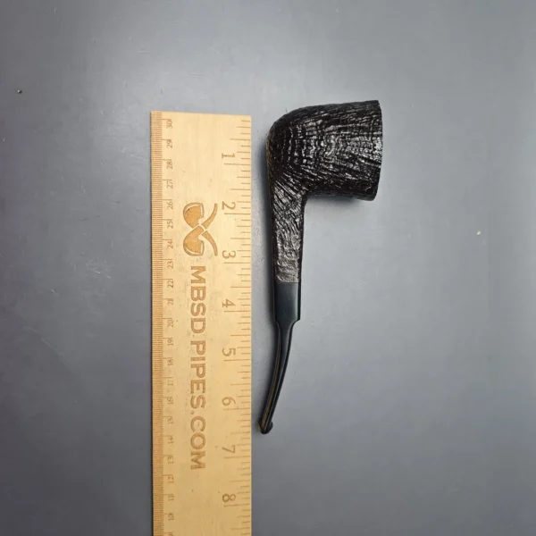 Ben Wade (Peter Wilson) XL Sandblasted Panel Shank Dublin Estate Briar Pipe, Unsmoked - Image 12