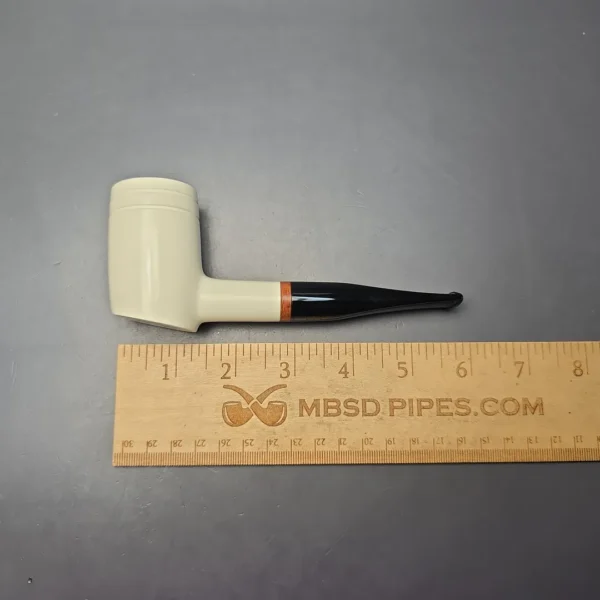 MBSD Meerschaum Deluxe Smooth "Whittler" Poker with Briar-Mortise (New) - Image 11