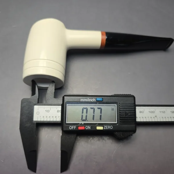 MBSD Meerschaum Deluxe Smooth "Whittler" Poker with Briar-Mortise (New) - Image 12