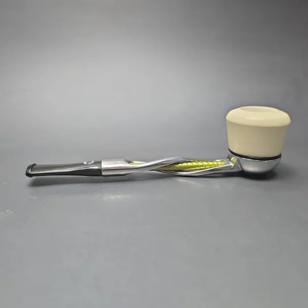 Falcon Shillelagh Green w/ MBSD Meerschaum Dublin Meerschaum Bowl Pipe, New - Image 4
