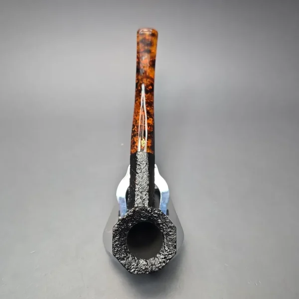 Savinelli Ottagono Long II Sandblasted Panel Dublin Briar Pipe, New, 6mm - Image 9