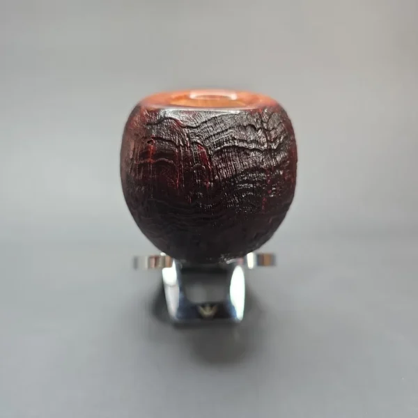 Buckeye Hand Made Contrast Sandblasted Wasp Briar Pipe, New - Image 3