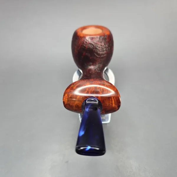 Buckeye Hand Made Contrast Sandblasted Wasp Briar Pipe, New - Image 6
