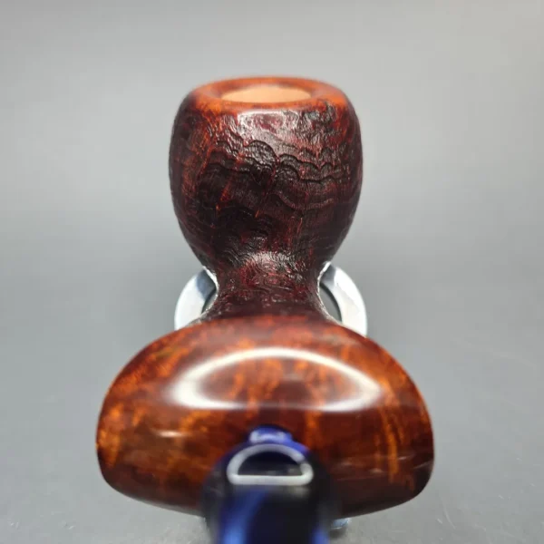 Buckeye Hand Made Contrast Sandblasted Wasp Briar Pipe, New - Image 5