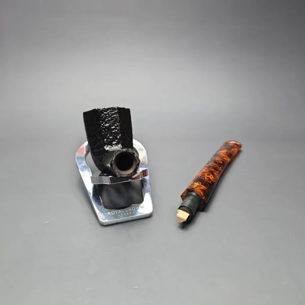 Savinelli Ottagono Long II Sandblasted Panel Dublin Briar Pipe, New, 6mm - Image 14