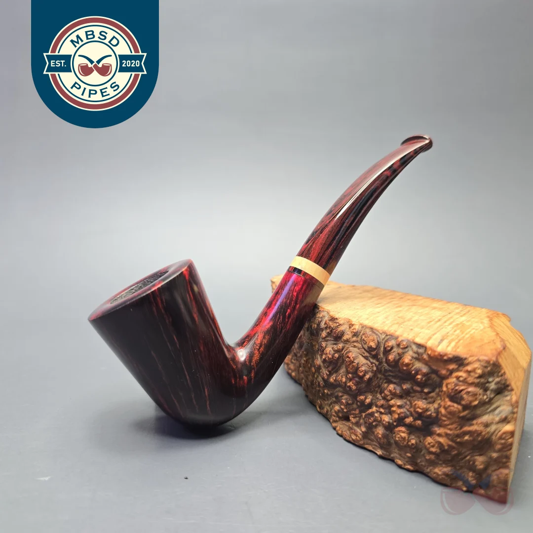 Herriot Pipes Smooth "Conic" Dublin with Boxwood (New)