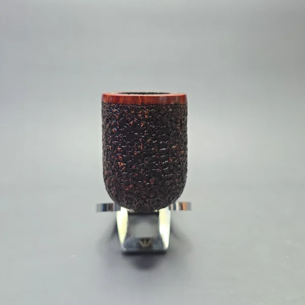 Mastro de Paja Unica Commissioner Rusticated Billiard with Silver (9mm) (Unsmoked Estate) - Image 3