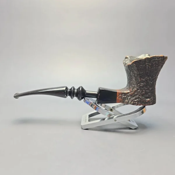 Ben Wade (Preben Holm) Danish Hand Model 100 Sandblasted Freehand Sitter Estate Briar Pipe, Danish Estates - Image 4
