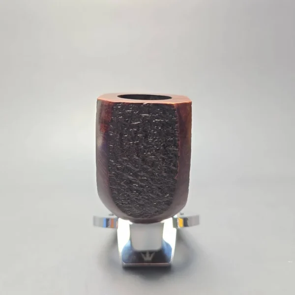 Ferndown Bark 3 Star Partially Rusticated Panel w/ Silver Estate Briar Pipe,English Estates - Image 3
