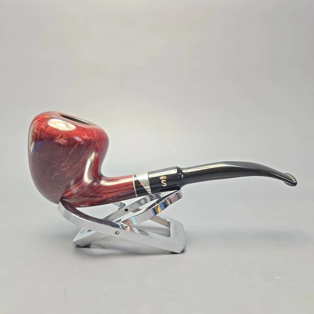 Stanwell (Pre-2010) Black 'n Silver 30 Smooth Peewit Estate Briar Pipe, Unsmoked - Image 2