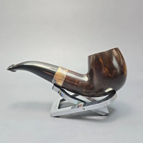 Peterson 160th Anniversary Pat. B Dark Smooth Bent Billiard Briar Pipe, New - Image 5