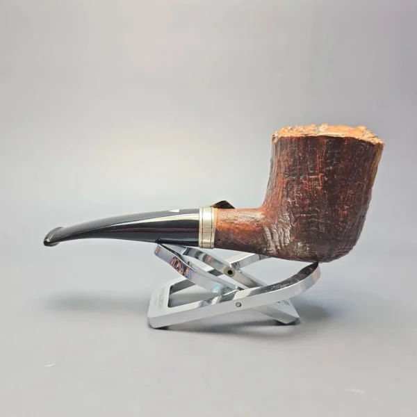 Bonfiglioli 2011 Free Form Sandblasted Dublin w/ Silver Estate Briar Pipe, Italian Estates - Image 5