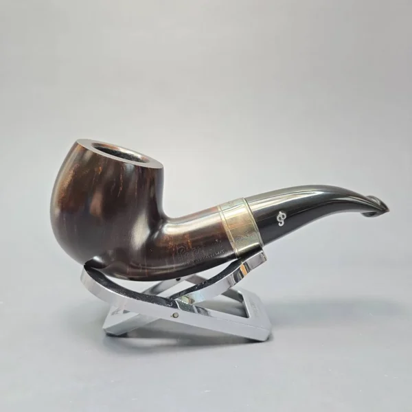 Peterson 160th Anniversary Pat. B Dark Smooth Bent Billiard Briar Pipe, New - Image 3