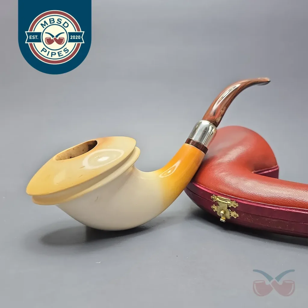 Fikri Baki Magnum Smooth Calabash with Silver and Cumberland (Estate)