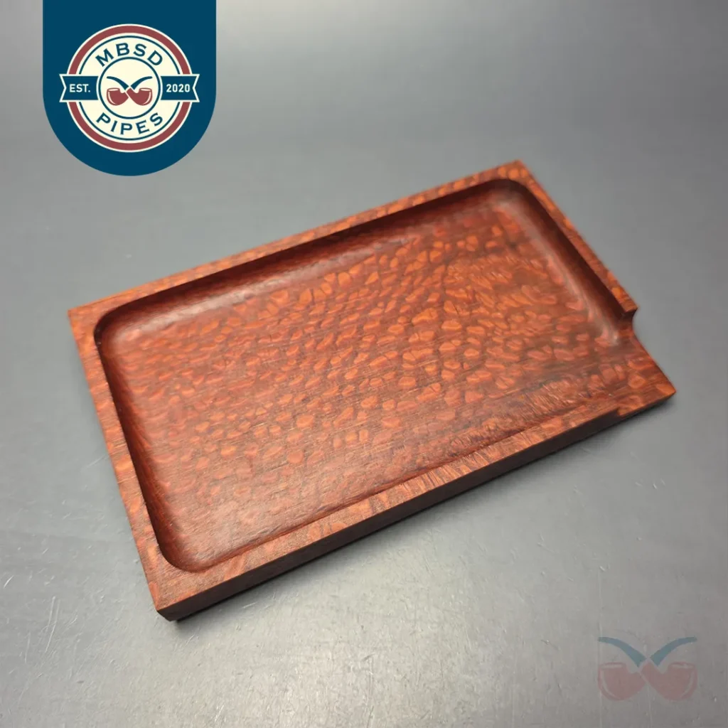 BGWoodworx Small Leopard Wood Tobacco Tray (New)