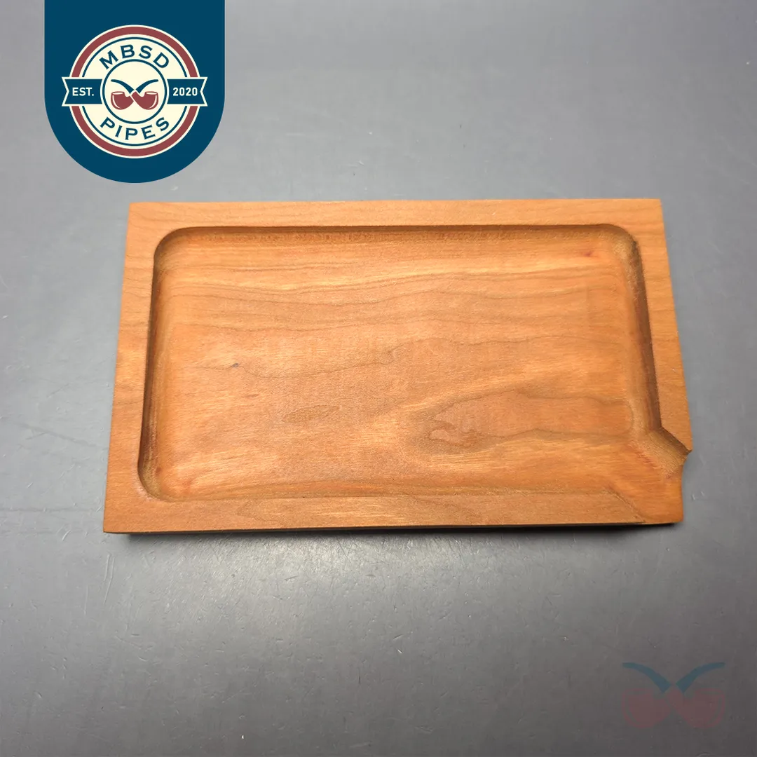BGWoodworx Small Cherry Wood Tobacco Tray (New)