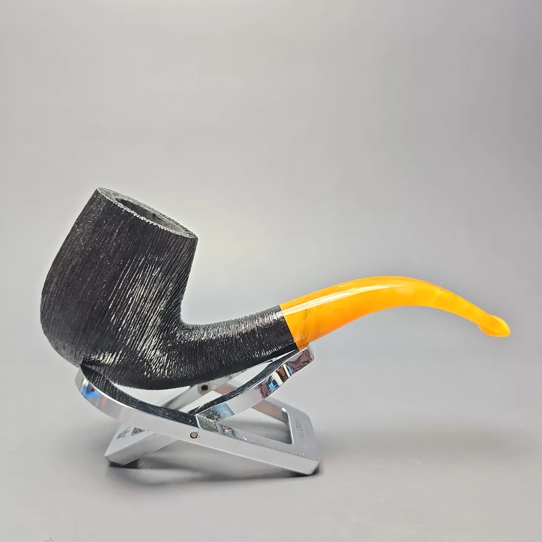 BriarWorks Classic C12 Wire Rusticated Bent Billiard (New) - Image 2