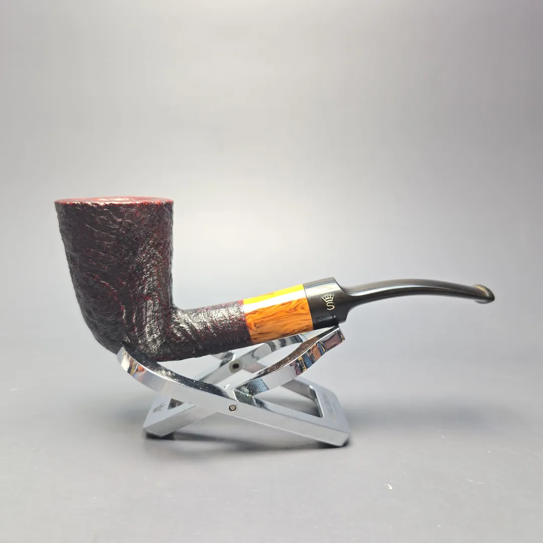Stanwell (c.1980s) Buffalo 06 Sandblasted Dublin Estate Briar Pipe, Danish Estates - Image 2