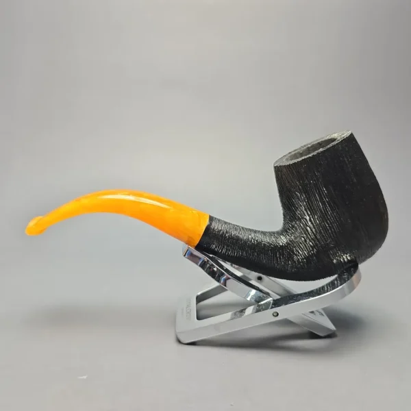 BriarWorks Classic C12 Wire Rusticated Bent Billiard (New) - Image 4