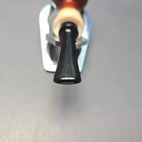 Smith House Smooth Contrast Nosewarmer Billiard with Ebonite & Ivorite (New) - Image 5
