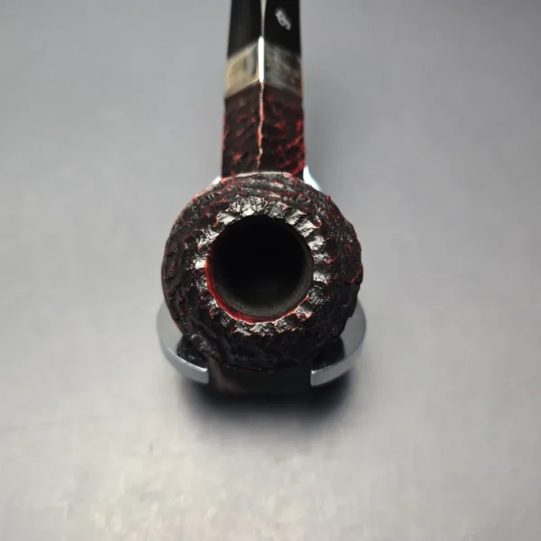 Peterson 2026 Pipe of the Year Rusticated "Large Squat Cad" Bulldog with Silver (New) - Image 6