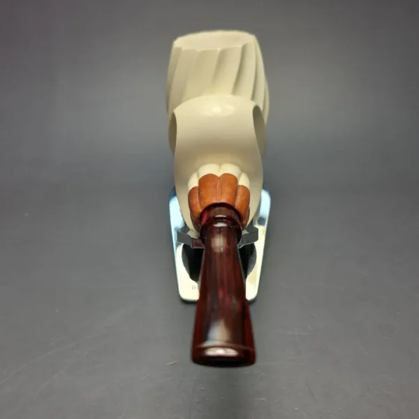 MBSD Meerschaum Premier (by Emre Bay) Magnum Smooth Spiral Brandy with Cumberland and Briar-Mortise (New) - Image 7