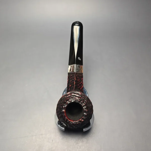 Peterson 2026 Pipe of the Year Rusticated "Large Squat Cad" Bulldog with Silver (New) - Image 8