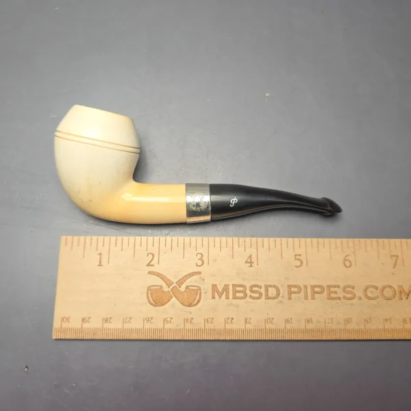 Peterson Meerschaum Sherlock Holmes Deerstalker with Silver (Estate) - Image 13