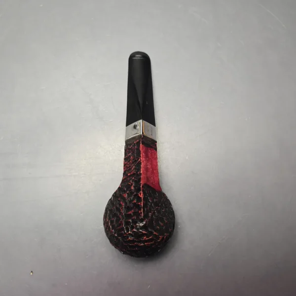 Peterson 2026 Pipe of the Year Rusticated "Large Squat Cad" Bulldog with Silver (New) - Image 9