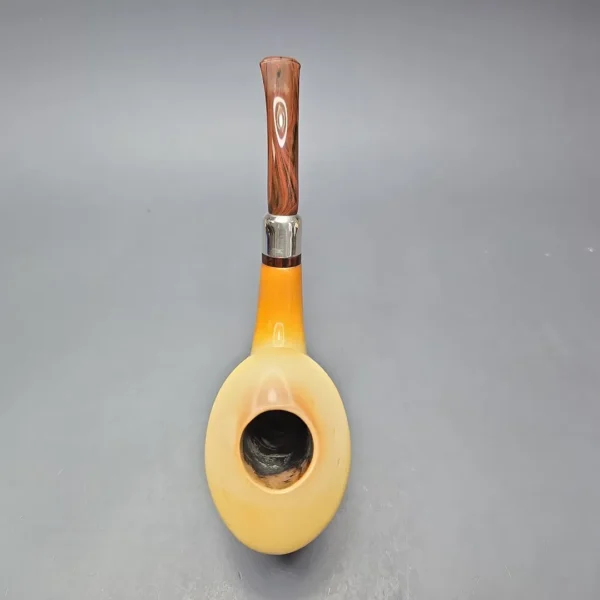 Fikri Baki Magnum Smooth Calabash with Silver and Cumberland (Estate) - Image 9