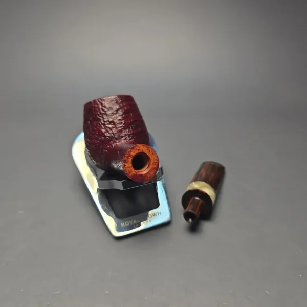 Abe Herbaugh Sandblasted Billiard with Musk Ox Horn (Estate) - Image 13