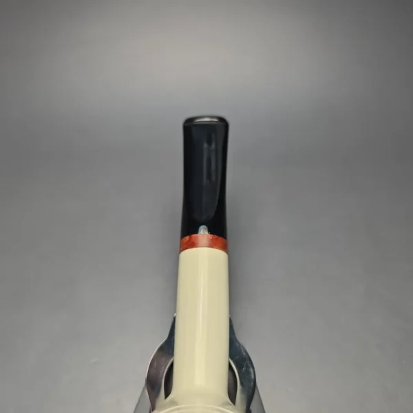 MBSD Meerschaum Deluxe Smooth "Whittler" Poker with Briar-Mortise (New) - Image 8