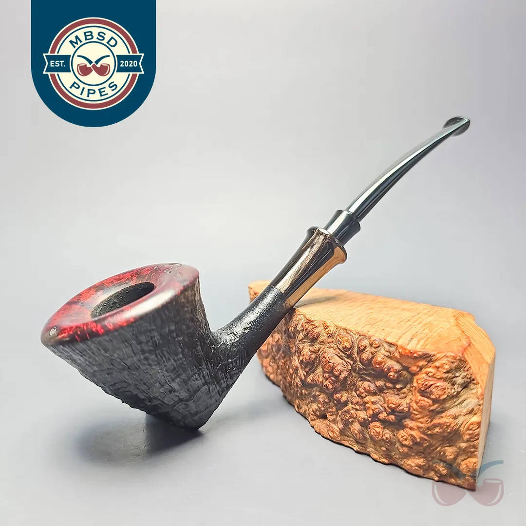 J. Mouton Partially Sandblasted Dublin with Buffalo Horn and Brass (Estate)