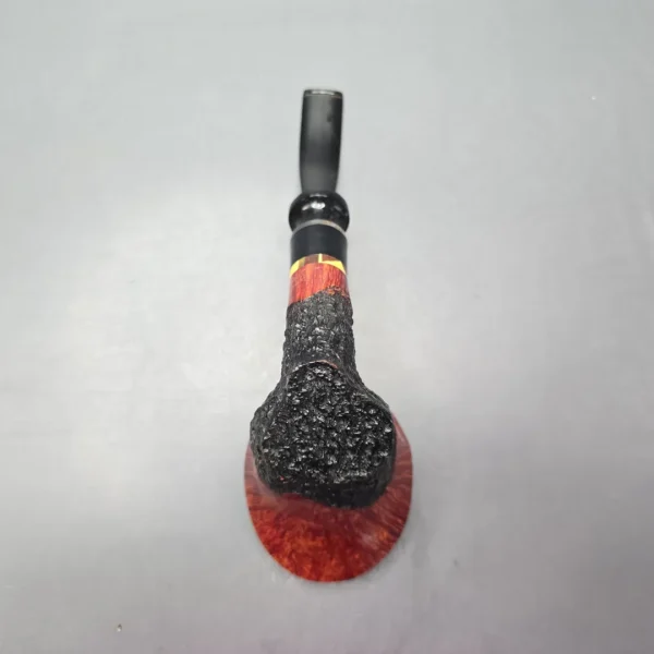Poul Winslow (E) (Ekstra) Magnum Partially Rusticated Freehand Sitter with Silver and Acrylic (Estate) - Image 9
