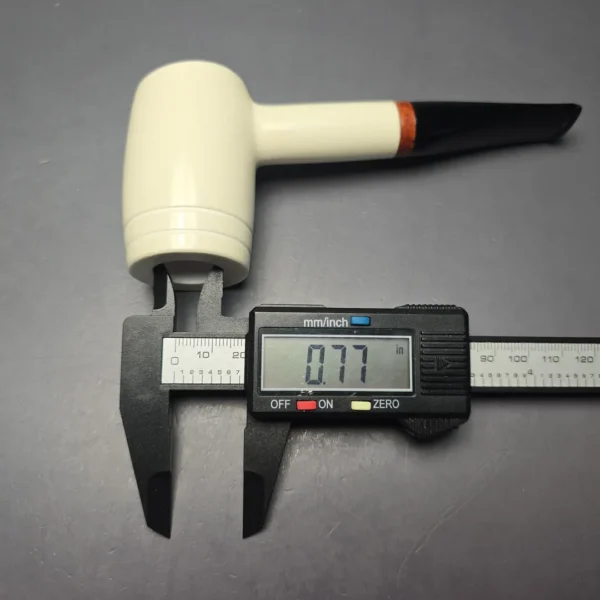 MBSD Meerschaum Deluxe Smooth "Whittler" Poker with Briar-Mortise (New) - Image 12