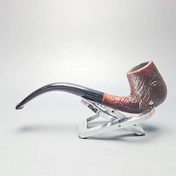 BriarWorks Classic C13 Crimson Sandblasted Bent Billiard (New) - Image 4