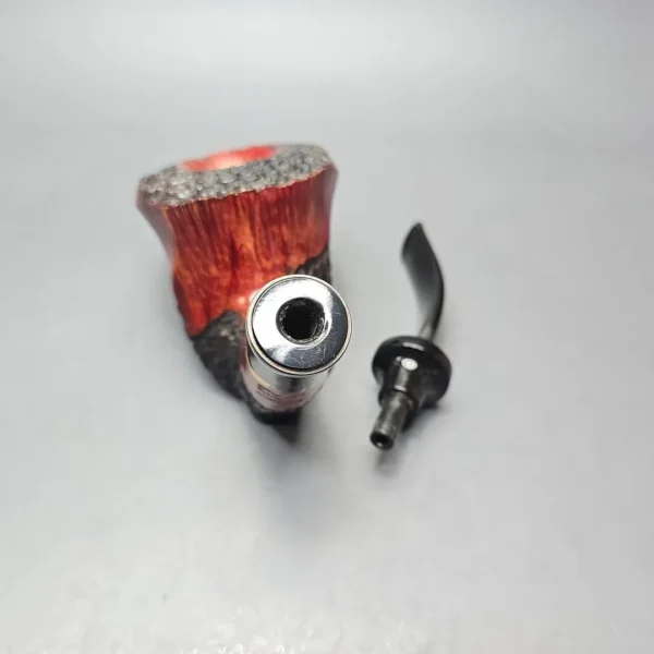 Poul Winslow (E) (Ekstra) Magnum Partially Rusticated Freehand Sitter with Silver and Acrylic (Estate) - Image 13